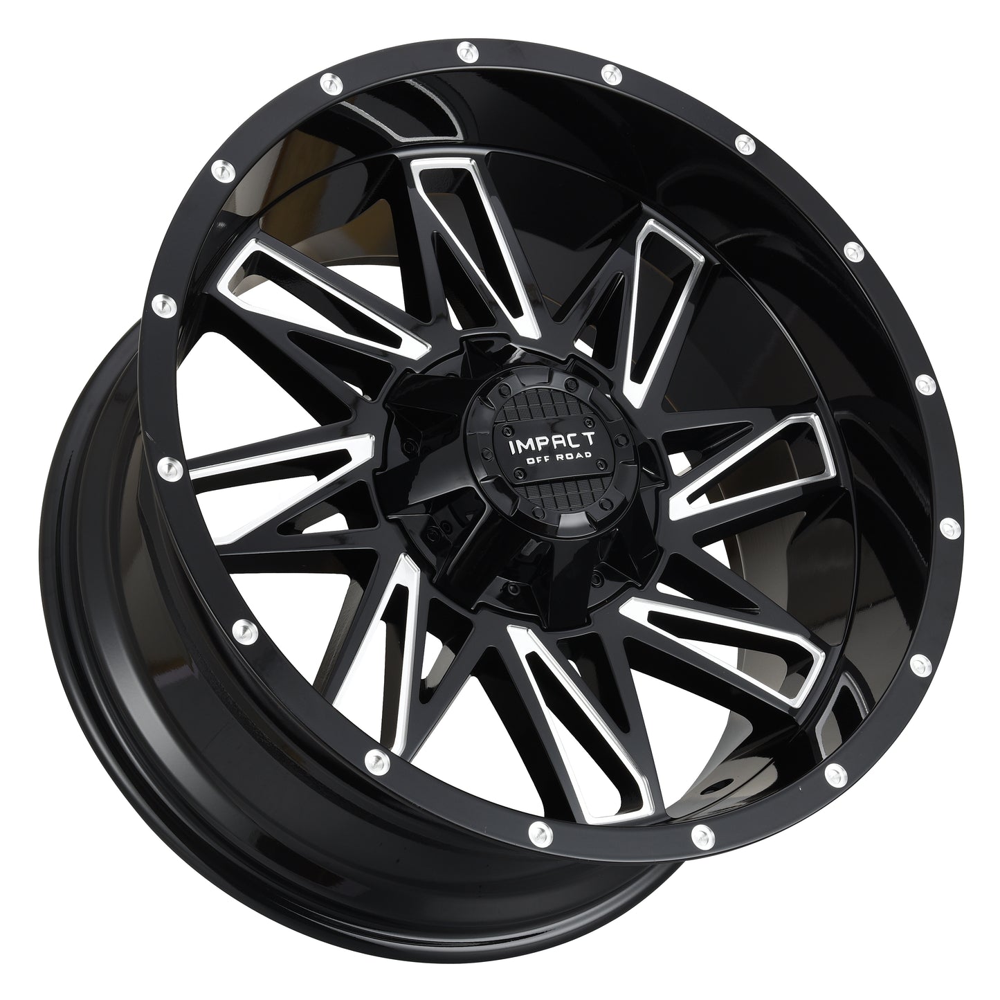 814 Gloss Black w/ Milled Windows