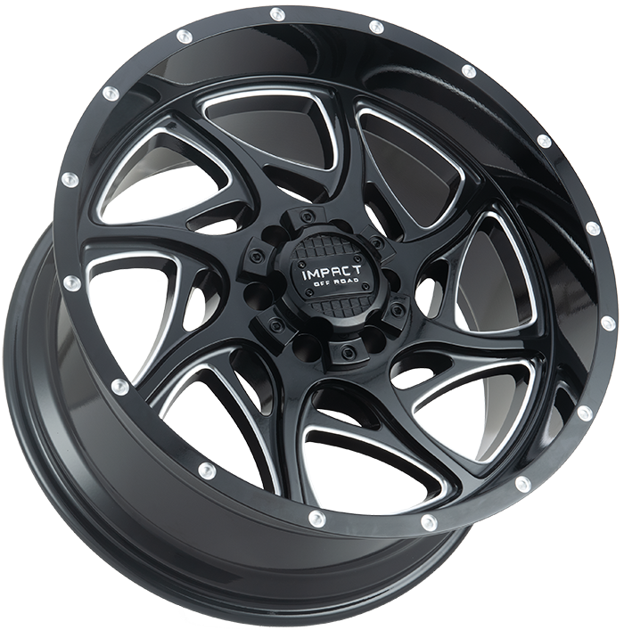 832 Gloss Black w/ Milled Windows