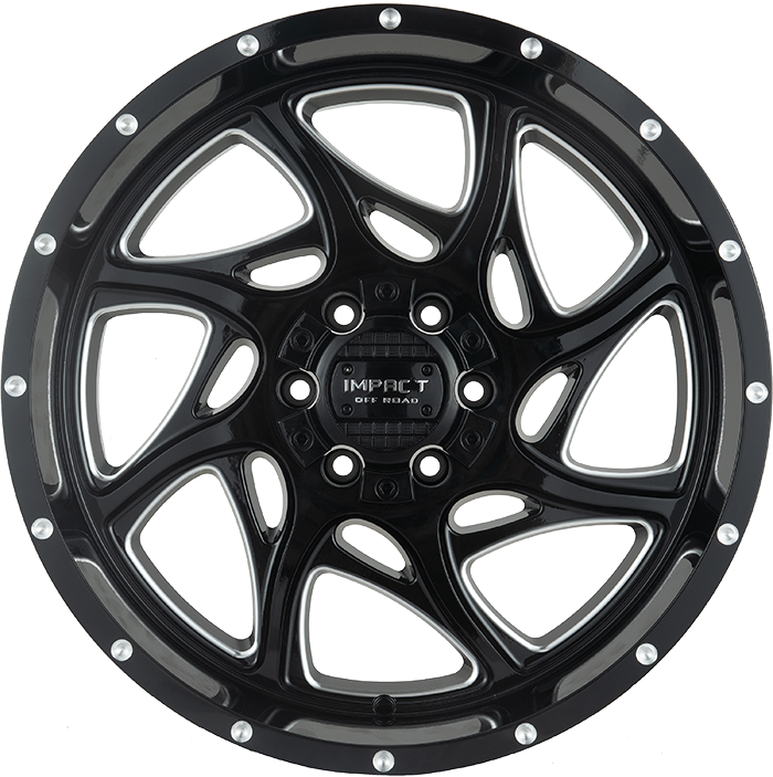 832 Gloss Black w/ Milled Windows